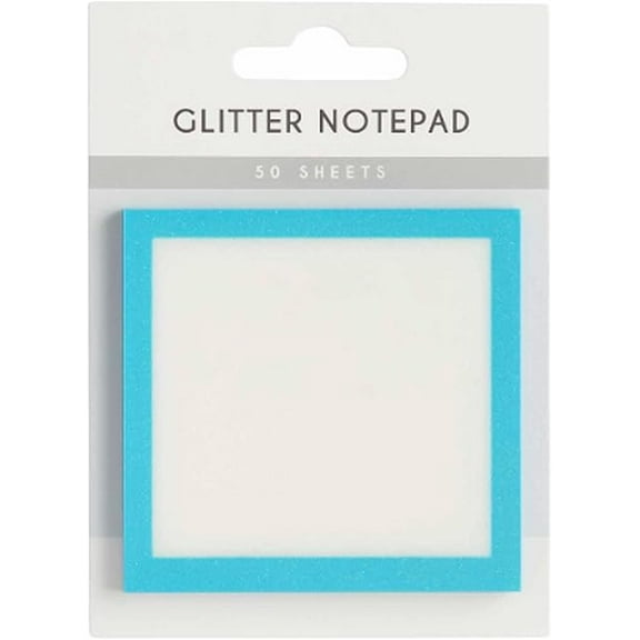 5Pcs Transparent Sticky Notes, Uscallm Glitter Notepads Transparent Self Adhesive Memo Pads 50-Pack Cute Stationery for Planners, Books, Journals, Office Supplies, To-Do List Notes