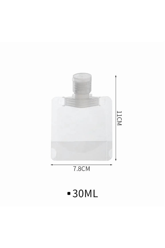 5Pcs Travel Empty Squeeze Bags Lotion Dispensing Bag Refillable Shampoo Toiletries Conditioner Liquid Cosmetic Storage Pouches