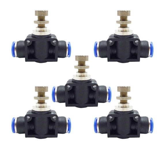 NIAIZEK 5-Piece Pneumatic Throttle Valve Set, High Pressure Resistance, Leak- Control Valves