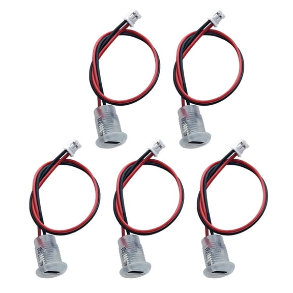 5Pcs Type C Female 2Pin USB Connector Female Socket Charging Interfaces With Wire High Current Charging Socket Enduring