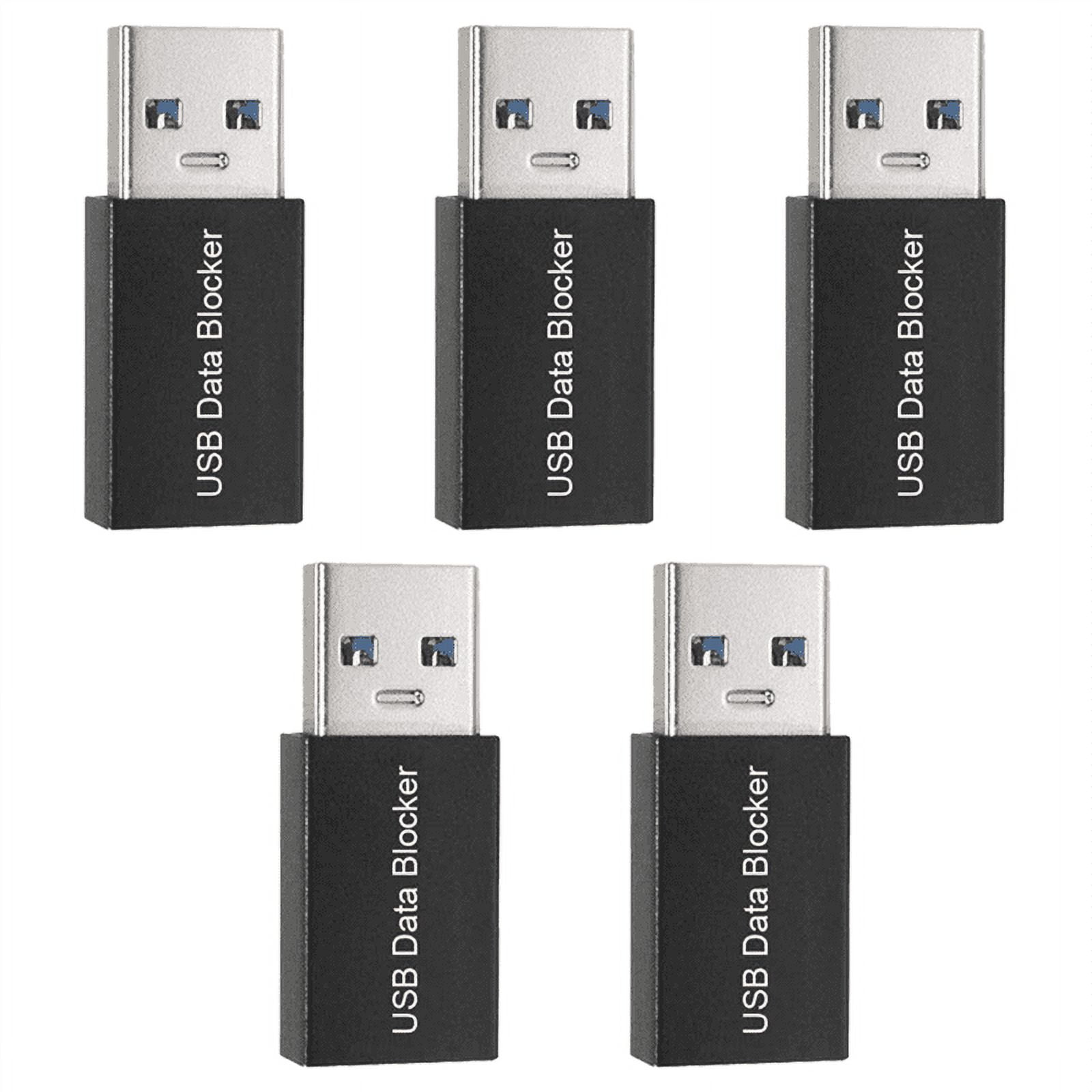 5Pcs USB Data Blocker,ChargeOnly USB Blocker Adapter for Blocking Data