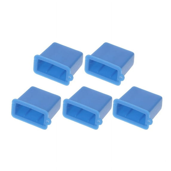 5Pcs USB Type A Male Anti-Dust Plug Stopper Cap Covers Protector Plastic