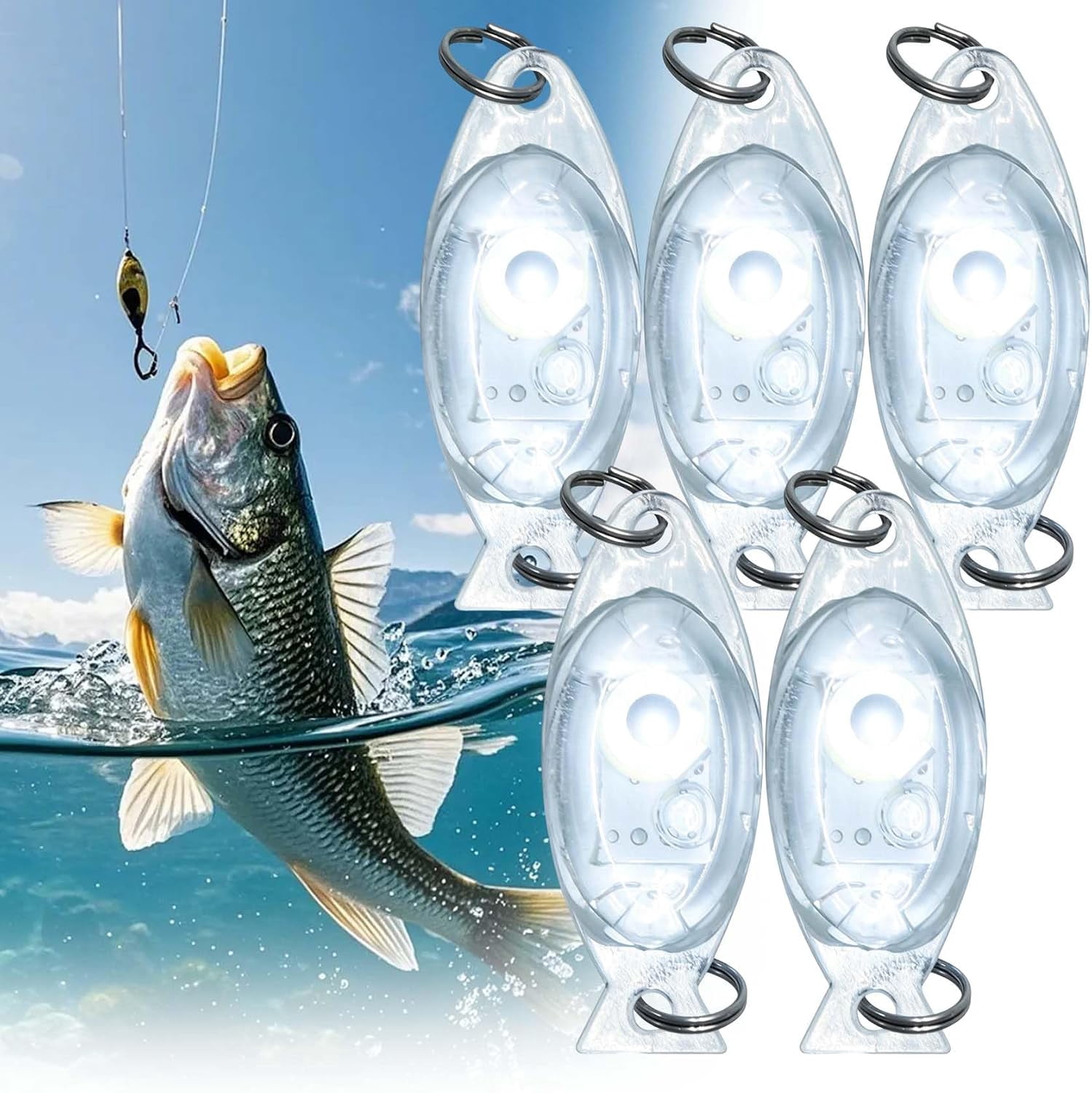 bright light fish lures Underwater Fishing Light, 5pcs Waterproof LED Deep Drop Fishing Night Flashing Attractive Lure Lamp Tool 4.7inch 6.7inch : Sports & Outdoors These lures swim with an erratic wiggle action and include an enticing rattle to lure more fish from greater distances JIMMY HOUSTON LINE LIGHTS LURE