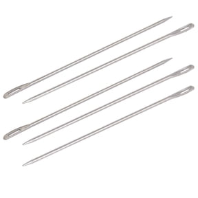 5Pcs Upholstery Repair Metal Sewing Needles for Canvas Leather Carpet