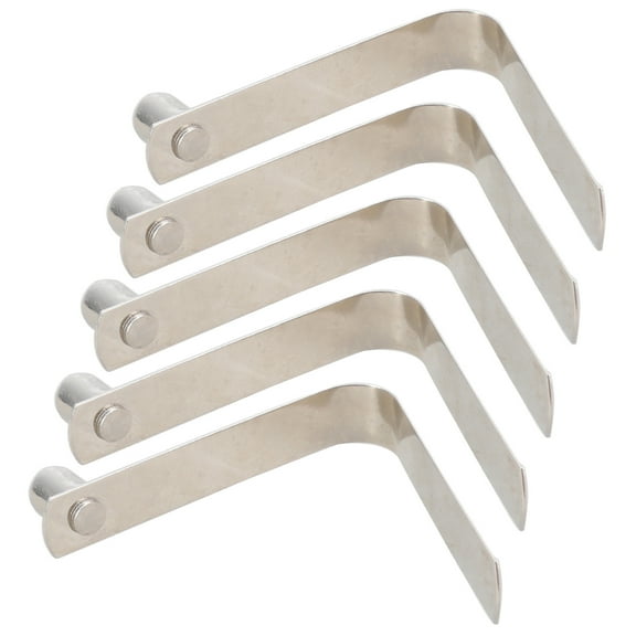 5Pcs V Shaped Spring Buckle Tent Poles Clip Locking Tube Pin Push Button Spring Clips for Tents Tube Enduring