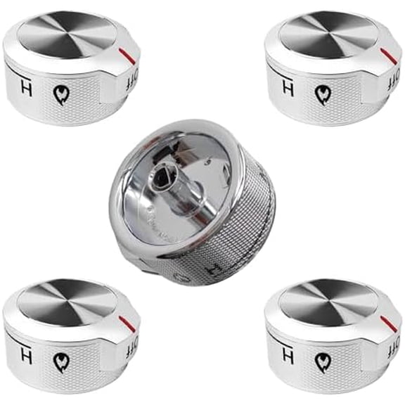 5Pcs W11030413 Stove Knob Replacement, Compatible with Whirlpool, KitchenAid, Kenmore, Maytag, Jenn-Air, Replaces W10786063, PS11770322, EAP11770322$$Electronics Accessories