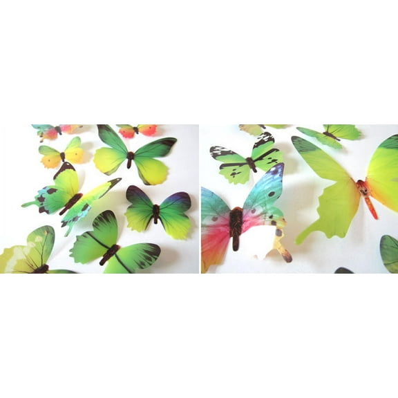 5Pcs Wall Stickers under $5! Xqxayjr Butterfly Wall Stickers, 12 Piece Decal Set, Removable Wall Decor, Home Decor Stickers,KidsRoom Decals, PVC Wall Art, DIY Room Decoration, Nursery Wall Stickers