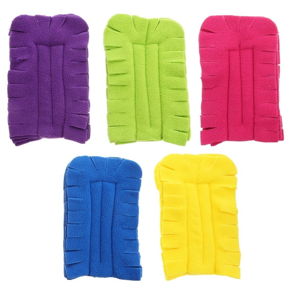 Alasum 5pcs Dry Duster Heads Flannel Green Reusable Duster Refills For Households
