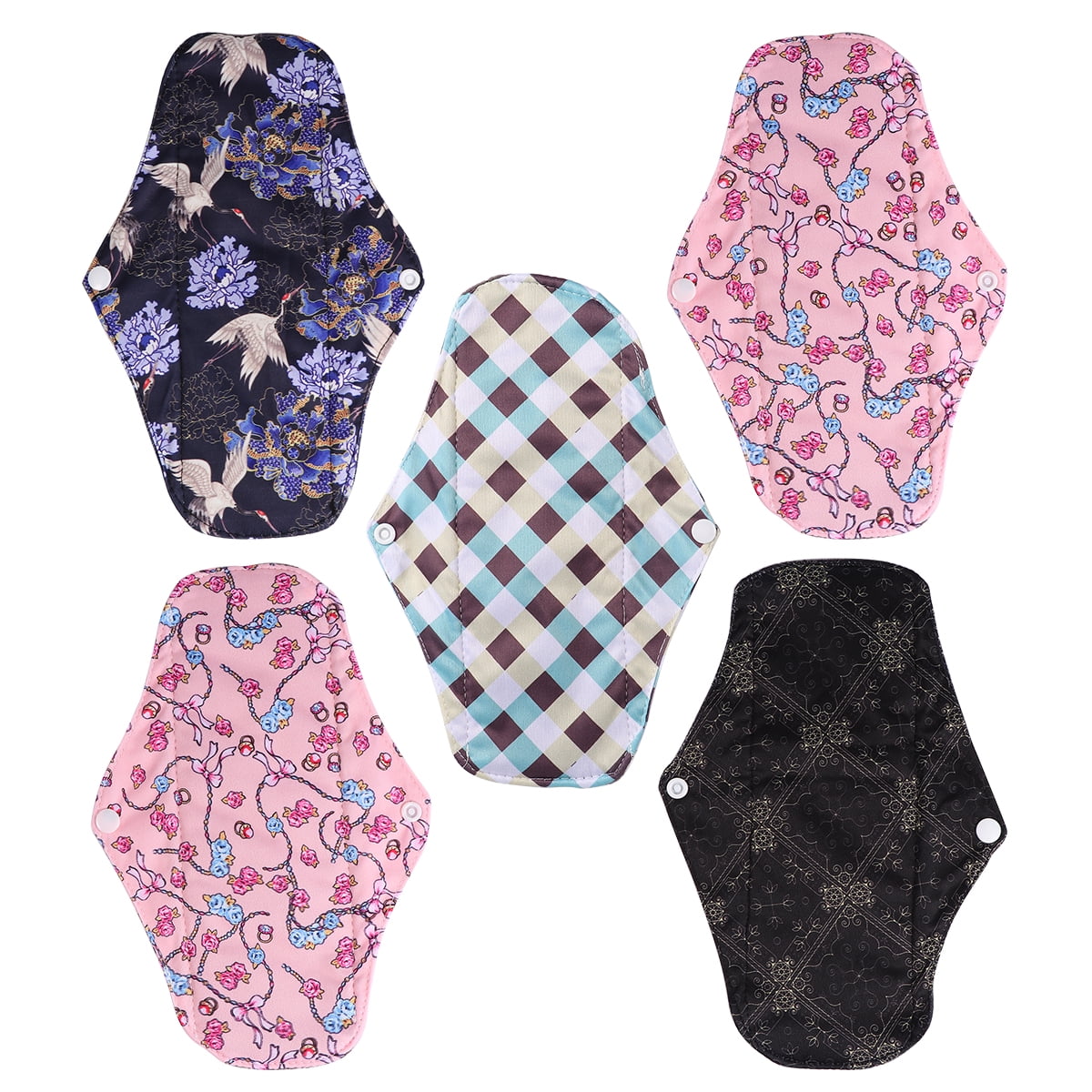 5Pcs Washable Sanitary Pads Sanitary Towels Sanitary Napkins