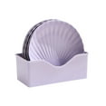 thumbnail image 1 of 5Pcs Wheat Straw Plates, Lightweight Unbreakable Dinner Dishes Plates Set, Fruit Dish, Side Dish Plate, Home Storage Plate Purple, 1 of 6