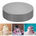 thumbnail image 1 of 5Pcs White Cake Board,Food Grade Thick Corrugated Paper,Cake Base Holder Plate Baking Supplies, 1 of 6
