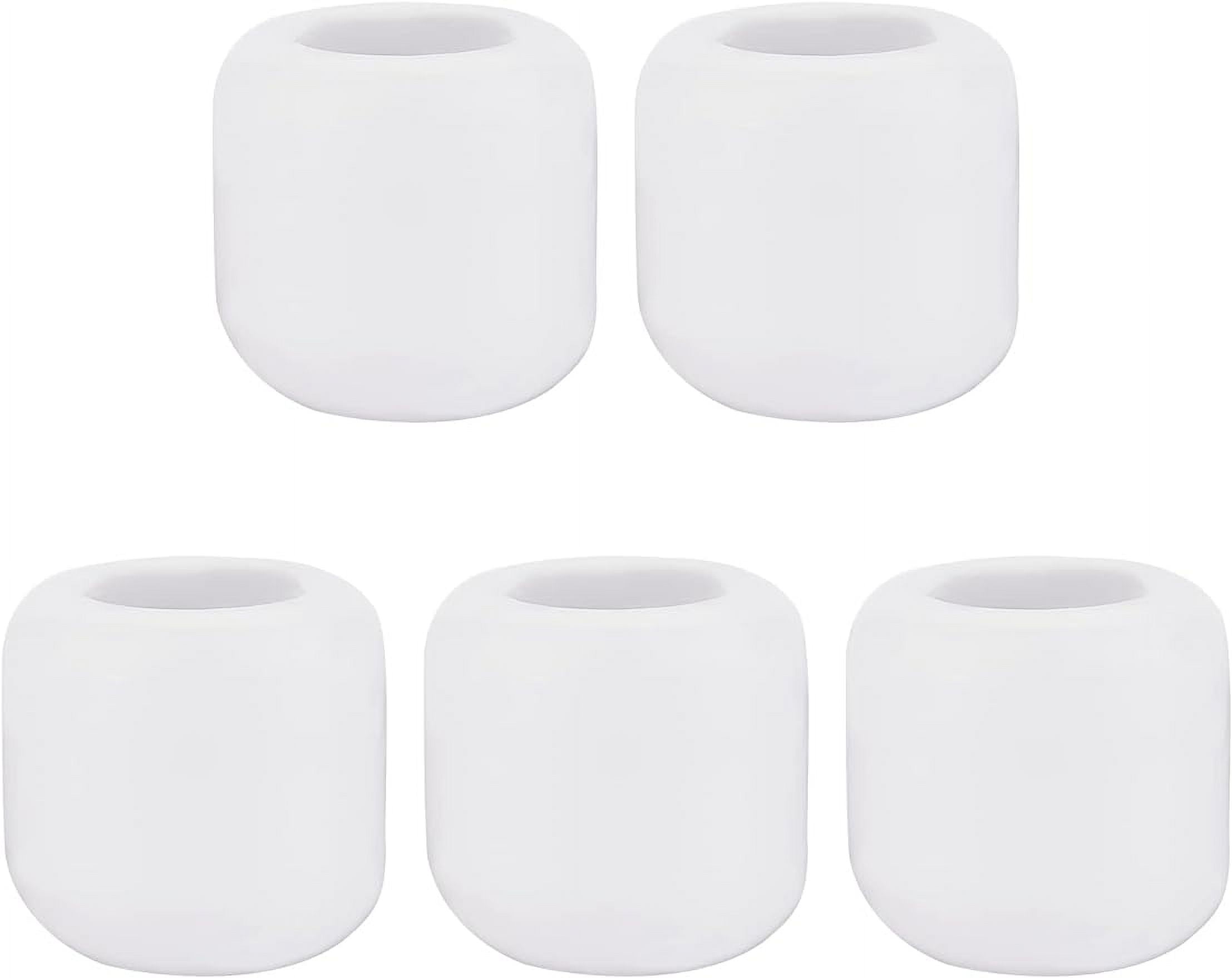 5Pcs White Porcelain Candle Holder Mini Ritual Candles Holder Cup