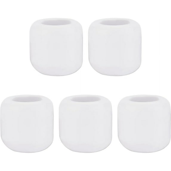 5Pcs White Porcelain Candle Holder Mini Ritual Candles Holder Cup Candlestick Column for Casting Chimes Rituals Candle Lighting Interior Decoration