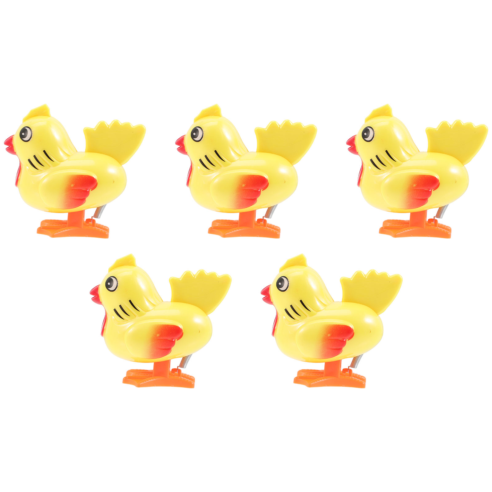 5Pcs Wind Up Chicken Toy Adorable Jumping Chicken Toy Clockwork Toy