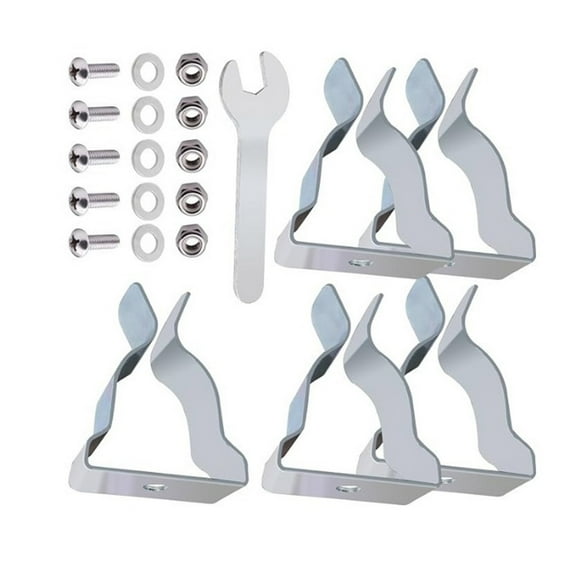 5Pcs Window Well Cover Spring Clip Egress Cover Spring Clip With Screws