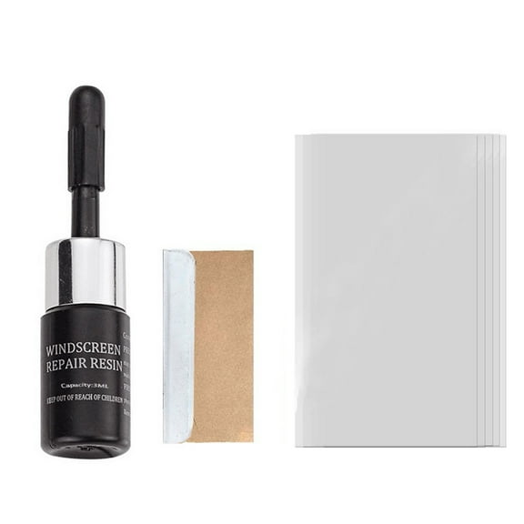 5Pcs Windshield Repair Kit! Yrmaups Windshield Repair Kit, Automotive Glass Repair Fluid for Car Window Glass Crack Chip Repair, Windshield Crack Repair Tool with Resin and Curing Film, Windshield