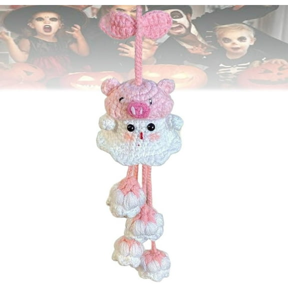 5Pcs Witch Ghost Crochet Kit, BRELIL Holiday Witch Ghost Crochet Kit, DIY Handmade Horror Craft Kit With Yarn And Tools, Soft To The Touch Crochet Materials For Holiday Decorations, Bag Charms, Gifts