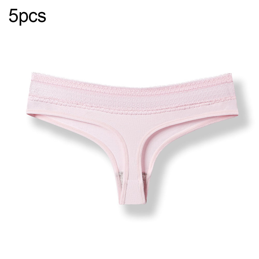 Sexy Panties Female Thong Panty With Hole Lace Patchwork Mini T String Low  Waist Seamless Panties Breathable Ultra-thin Hollow1