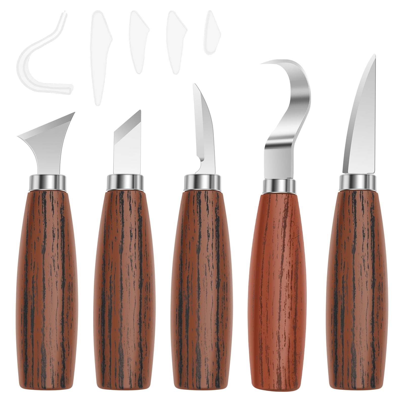 5Pcs Wood Carving Tool Kit Woodworking Chisel Professional Whittling ...