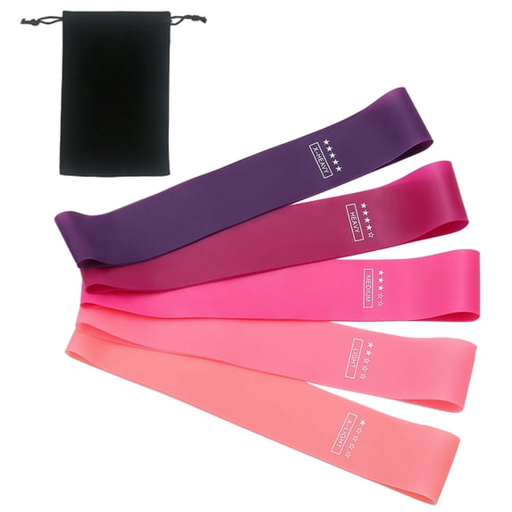 5Pcs Workout Loop Resistance Legs and Butt Hip Circles Resistance Nonslip Resistance Loop Exercise