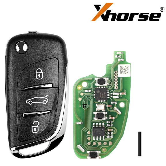 5Pcs XK for DS 00EN Xhorse Flip for DS Style Wire Remote Key 3 Buttons for VVDI Key Tool