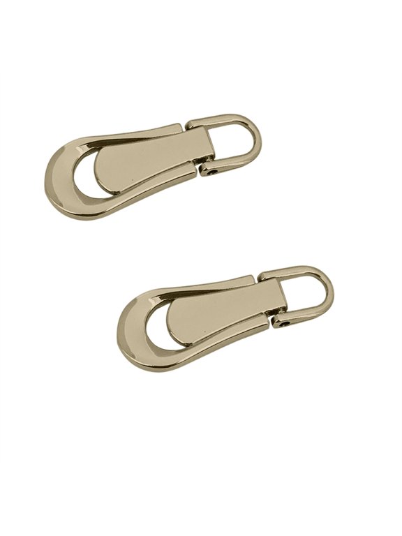 5Pcs Zipper Pull Replacement, CQCYD Zipper Pulls, Detachable Zipper Puller Replacement for Luggage, Metal Zipper Slider Pull Tab with Keychain Ring for Backpack, Jacket, Suitcase, Bag Repair