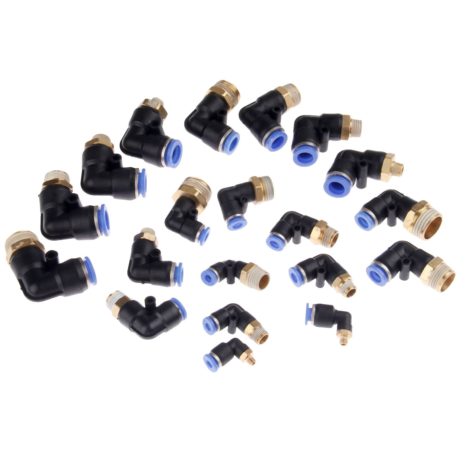 5Pcs/lot Pneumatic Fittings Elbow Quick Push In Connector Pipe Fitting ...