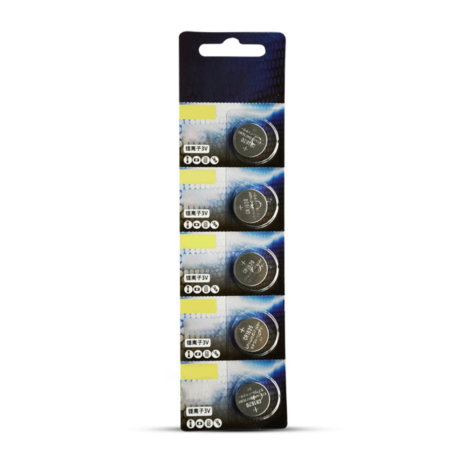 5 Batterie A Bottone CR1632/CR1620/CR1616 – 3V Stabili, Alta Capacità Per Telecomandi, Bilance E Orologi, Confezione Da 5