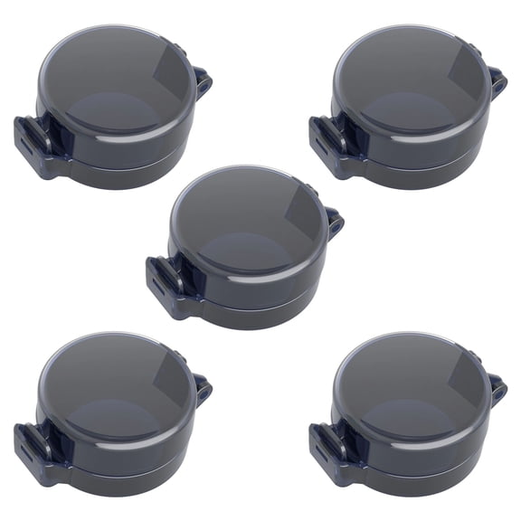 5Pcs/pack Childproof Deadbolts Lock Guard Safety Protector Prevents Accidental Locking for Door Bolt Clear White/Black