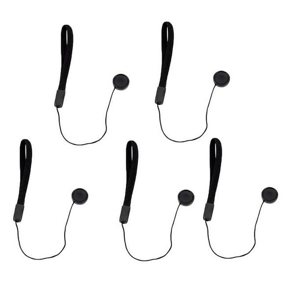 5Pcs/pack Universal Camera Lens Cover Anti-lost Rope Cord Lens Cap Keeper Lens Guard Proetctions Strap Lanyard Belt