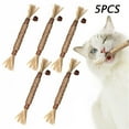 thumbnail image 1 of 5Pcs/set Cat Toys Cat Chew Toy Cat Kick Silver Cat Teeth Cleaning Stick Cute Kitten Indoor Teething Interactivecat Dental Care, 1 of 8