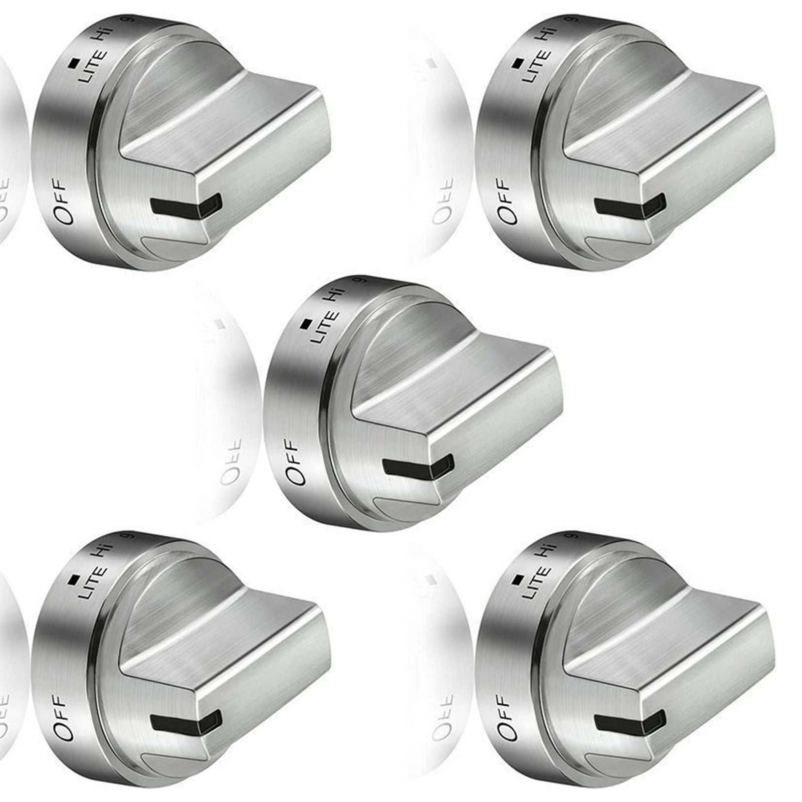 5Pcs WB03X24818 Stove Knob Replacement for JGBS66REK3SS JGBS66REK4SS AP5989029 PS11729081 Stove Accessories