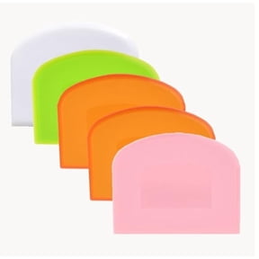5Piece Bench Scraper, Dough Scraper, Bowl Scraper, Food Scraper Tool, Cake Scraper and Pastry Scraper, Baking Supplies Kitchen Gadgets
