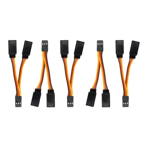 5Pieces 30Core Servo Y Extension Wire 5cm Silicone Coated for Servo Futabas Helicopter Electronics