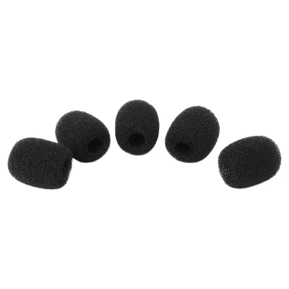 5Pieces Black Sponge Washable Covers Condenser Microphone Soft and Thick Sponge Protectors 4mm Opening Covers Prop