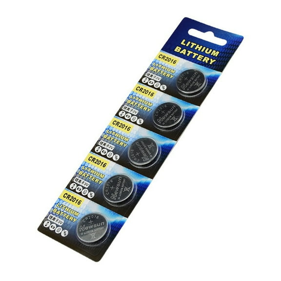 5Pieces CR2016 Batteries 3V Button Cell Batteries Long Last Lithium Batteries For Small Electronics Stable Output