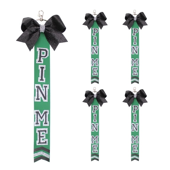 Backpack Keychain Ribbon 5Pieces Cheer Theme Keychain Set Backpack Accessories Pin Ribbon ...