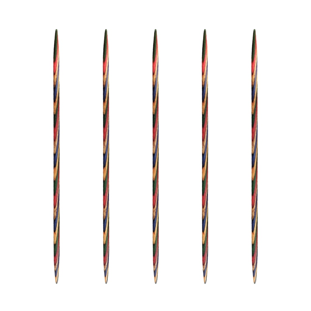 5Pieces Double Ended Wood Knitting Needle Double Head Pointed Knitting Needle for Adult Beginner Knitting Craft Project