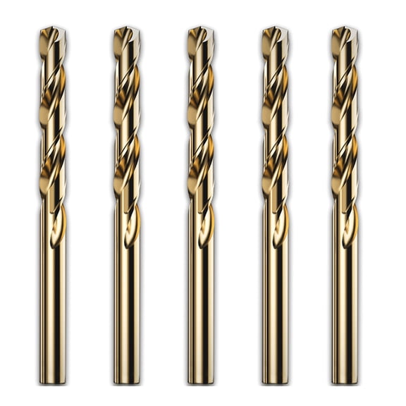5Pieces Industrial Grade Twist Drill Bit 2/3/4/5/6/7/8/9/10mm Drill Bit For Metal Stainless Steel Twist Drilling