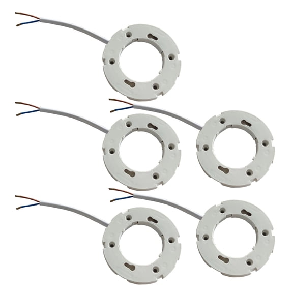 5Pieces Light Base Lamp Holder with Wire High Temperature Resistant for Lighting