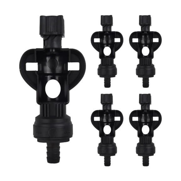 5Pieces Multifuntional Butterfly Valves Connectors Industrial Pipeline Connector Suitable for Various Fluids Systems