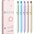 thumbnail image 1 of 5Pieces Retractable Gel Pen Quick Drying Gel Pen 0.5MM Journaling Pen Smooth Writing for Writing Noting Journaling, 1 of 7