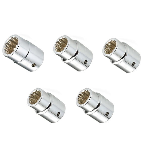 5Pieces Socket Adapter 3/4Inch Nut Metric Sockets Hex Extension For Screwdriver Handle Tool Wrench Adapter