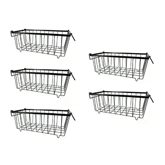 5Pieces Stackable Bins Freezer Organizer Freezer Storage Solution Metal ...