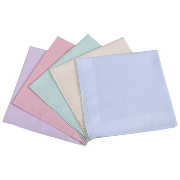 5Pieces Traditional Handkerchiefs Towel Long Last Color Excellent Absorbency and Durability Towel Easy To Carry