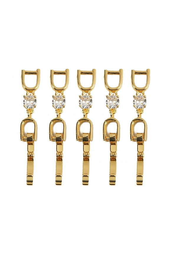 5Pieces/set Bracelet Extender Clasp Fold Over Necklace Extenders 3 Color