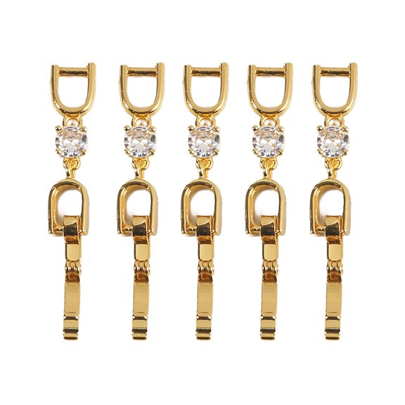 5Pieces/set Jewelry Project Necklace Clasp for Rhinestones Extender Chain Closures Connectors for Jewelry Making