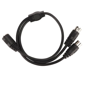 5Pin Din Female to 2 5Pin Din Male Cable Splitter 5 Cores Premium Flexible DIN Y Adapter Audio Cord for Professional Audio Studios MIDI Keyboards Sound Systems 13 inches / 33 cm