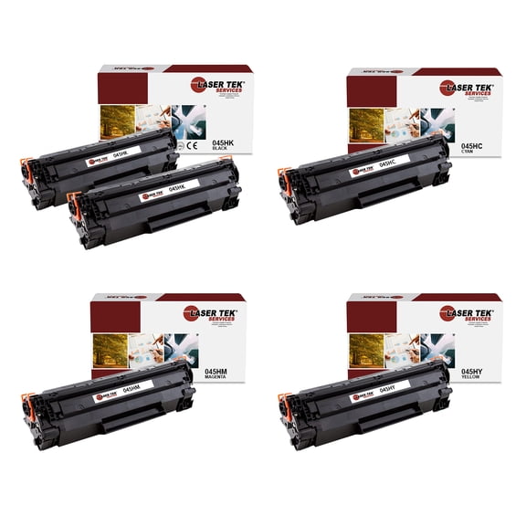5Pk LTS 045H HY Compatible for Canon ImageClass MF634Cdw LBP612Cdw Toner (BCMY)