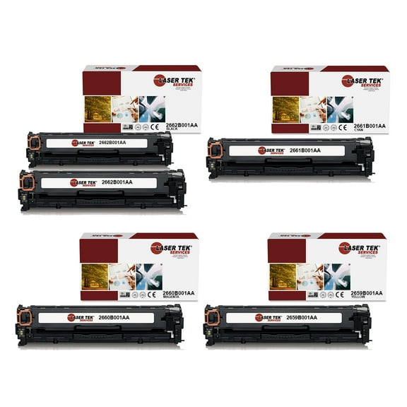 5Pk LTS 118 BCMY Compatible for Canon ImageClass LBP7660CDN Toner Cartridge